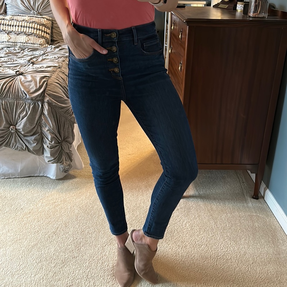 Loft High Waist Skinny Denim